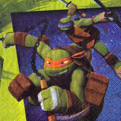 Teenage Mutant Ninja Turtle Beverage Napkins - Click Image to Close